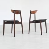 Harry Ostergaard set of eight dining chairs rosewood Randers Denmark 1960