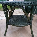 Rattan armchair table set