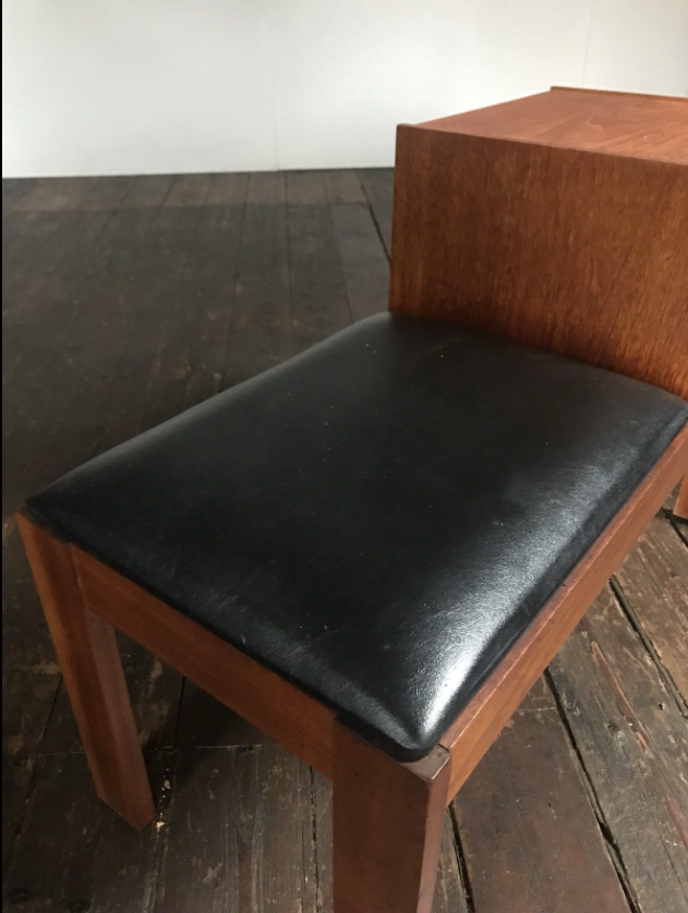 Teak phone bench