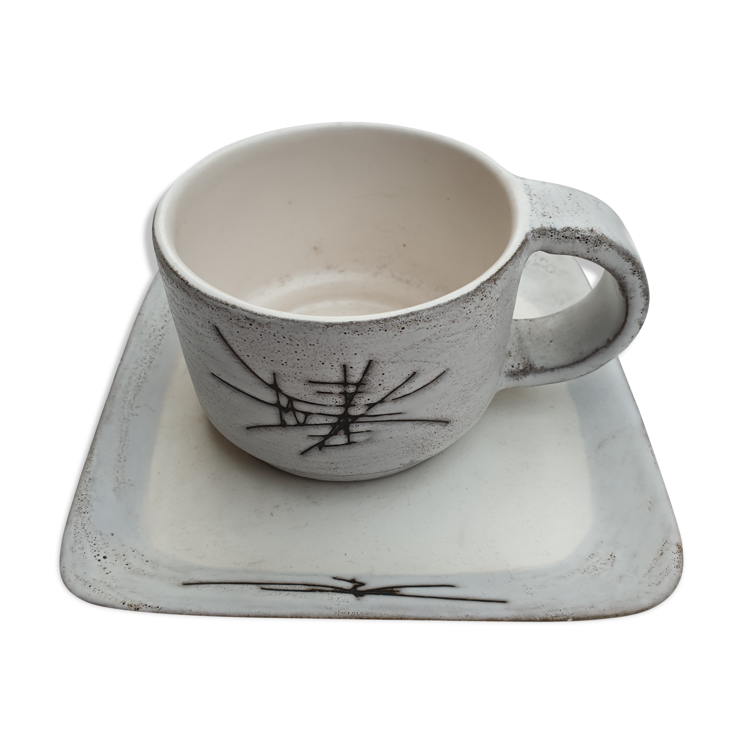 Henri Cimal Vallauris Vintage Ceramic Cup 1950's