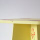 Wooden tabouret, hand-painted, vintage French Copy