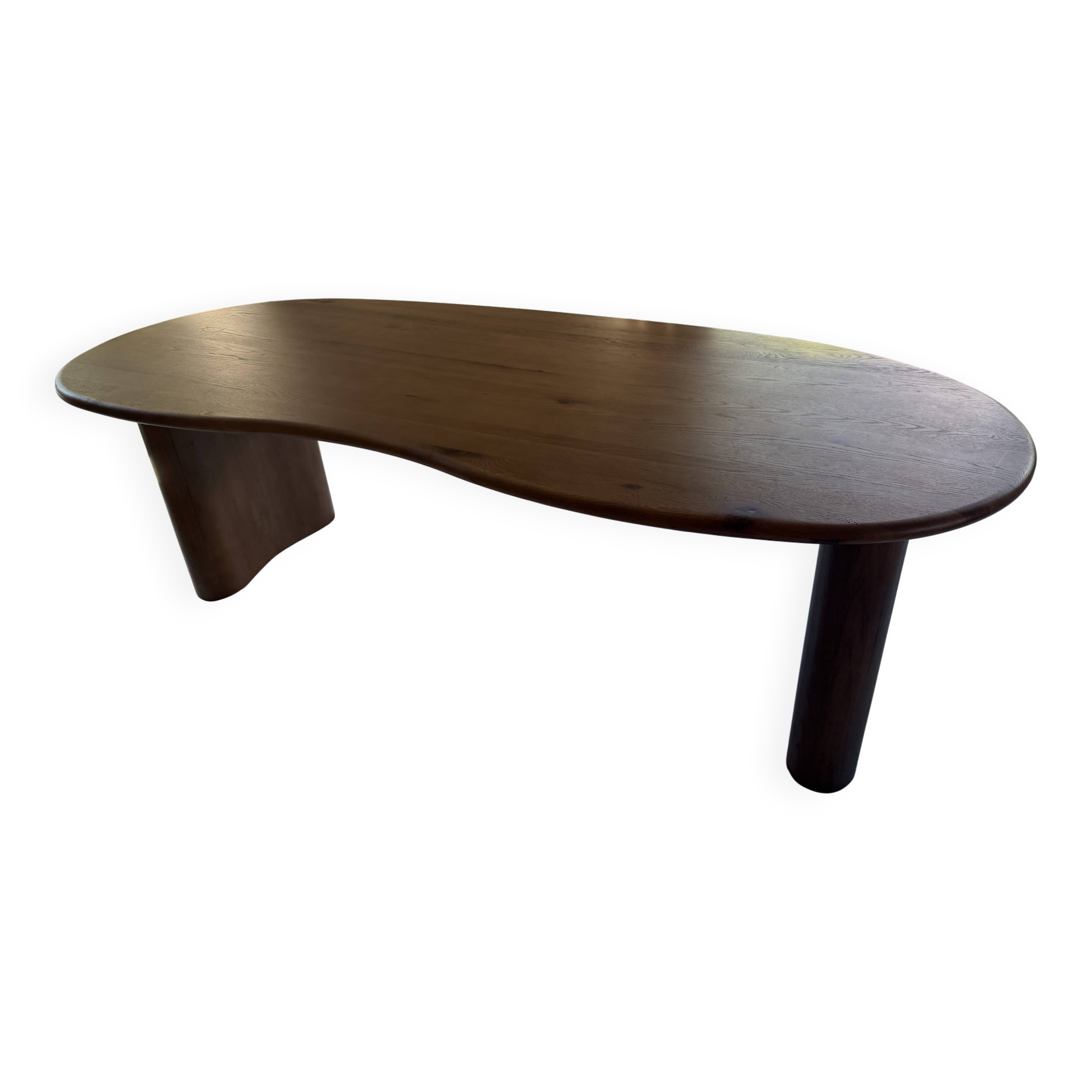 Table bois forme organique 250×110