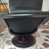 Swivel leather chair