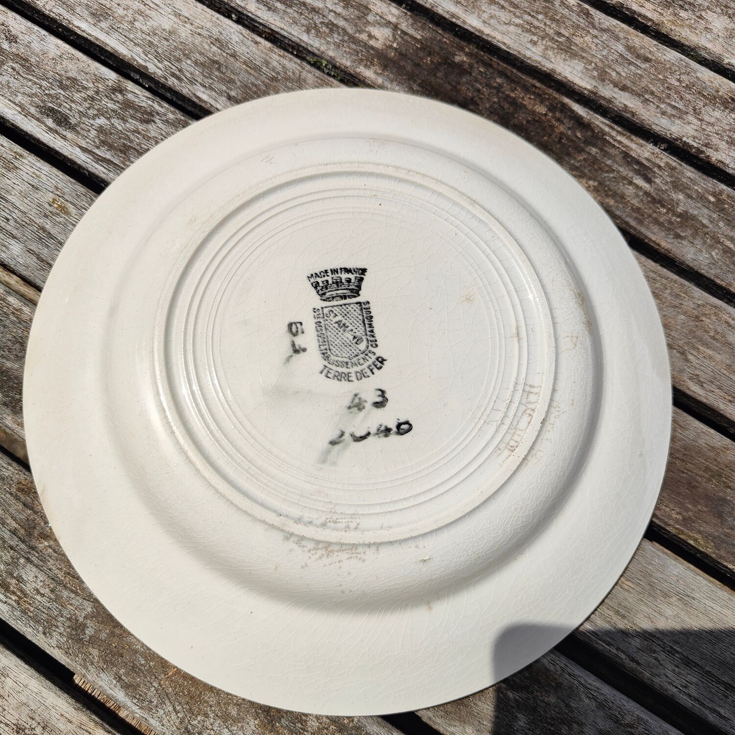 Saint Amand opaque porcelain plates