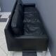 black leather Tecta -seat sofa by Hans Konecke 1960s