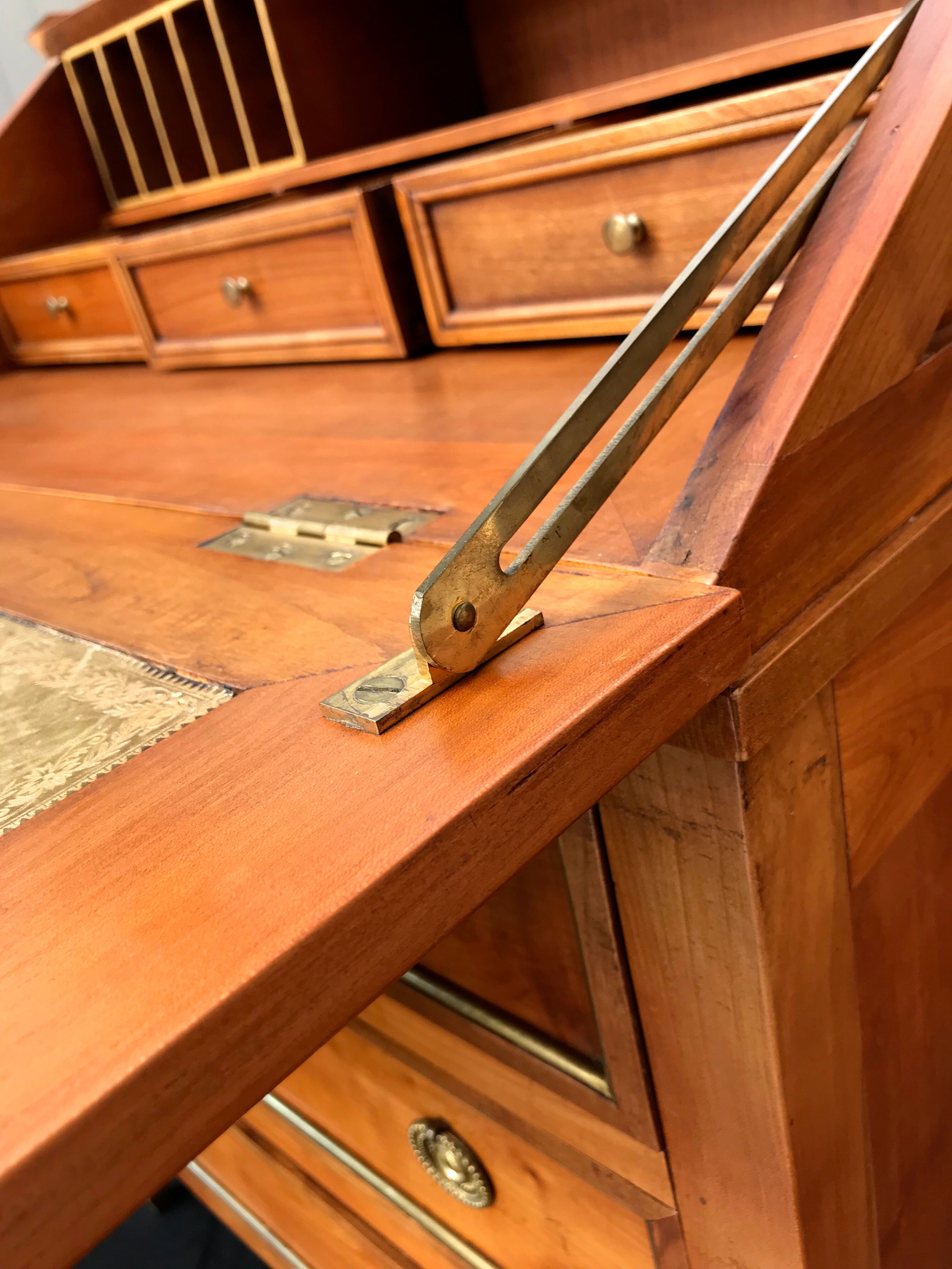 Small secretary English donkey back office Madame 3 drawers