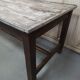 Table de ferme entretoise patinée