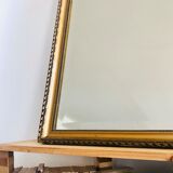 Old mirror in wood and gilded stucco, 114 x 93 cm