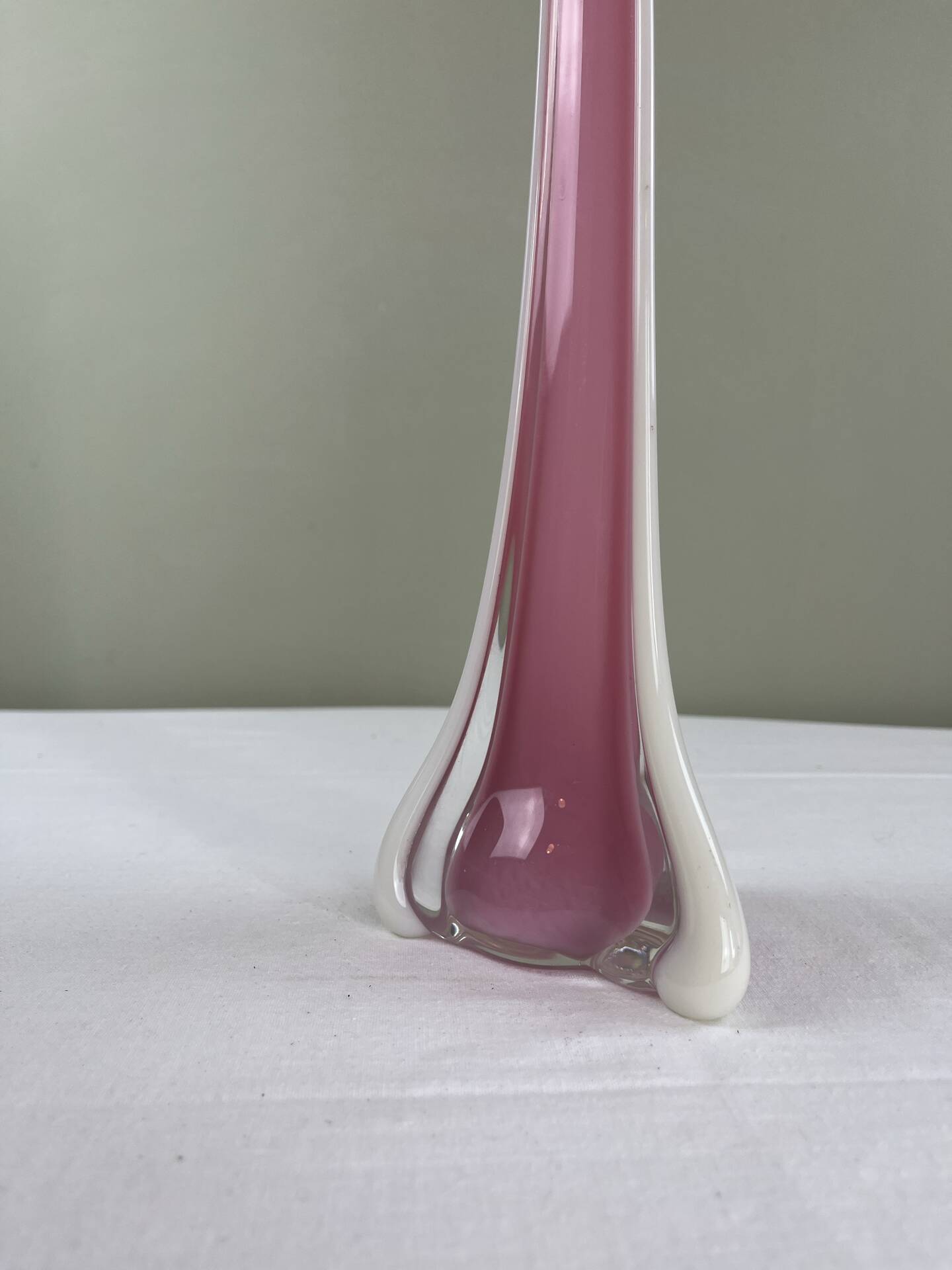 Sculptural blown glass vase