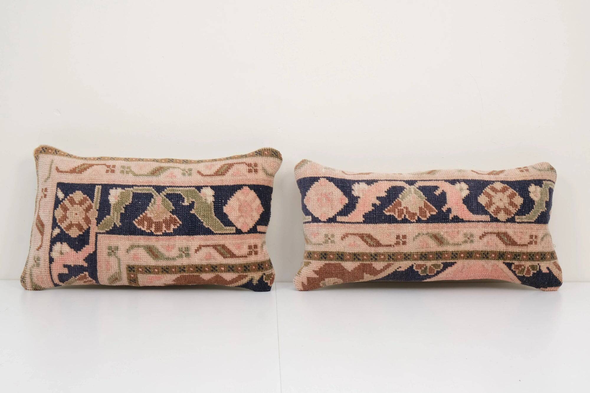 Lot de 2 housses de coussin turque vintage 51x25 cm