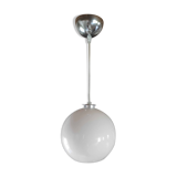 Opaline white globe pendant light