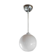 Suspension globe blanc opaline