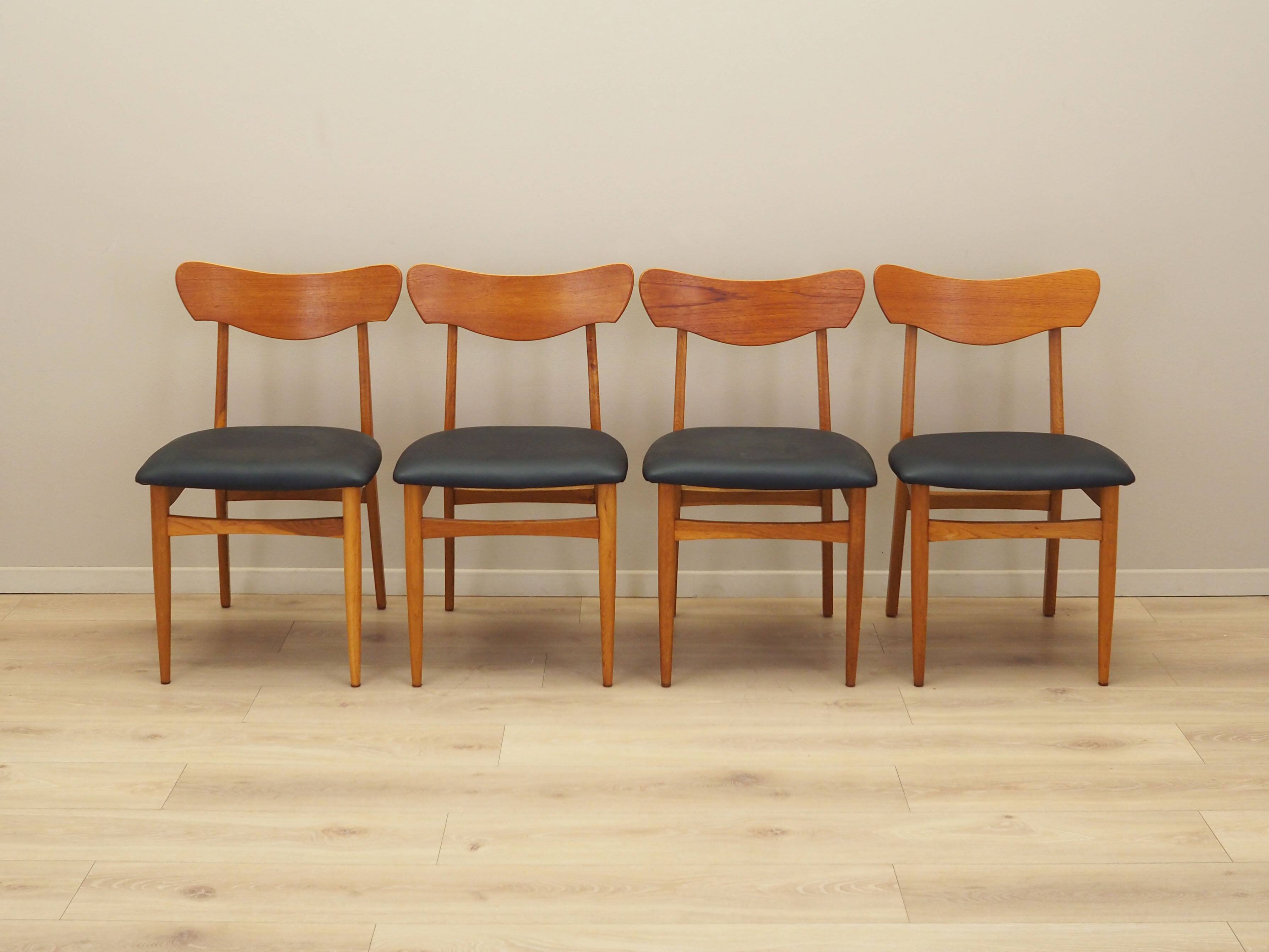 Set of four chairs, Danish design, 1970s, production: Denmark