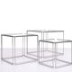 Isocèle Chrome Nesting Tables Max Sauze, 1970s France