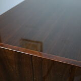 Walnut lace-up vintage chest of drawers