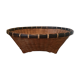 Large Asian-inspired wicker basket