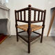 Armchair angle pearl wood rosary turned wood inspired by Louis XIII