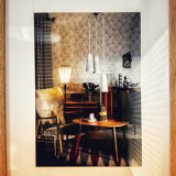 Finnish design interior framed photo in color