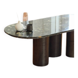 Green marble coffee table