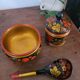 Ensemble bol, pot et cuillère Khokhloma