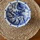 Compotier en porcelaine bleu et blanc, esprit Delft