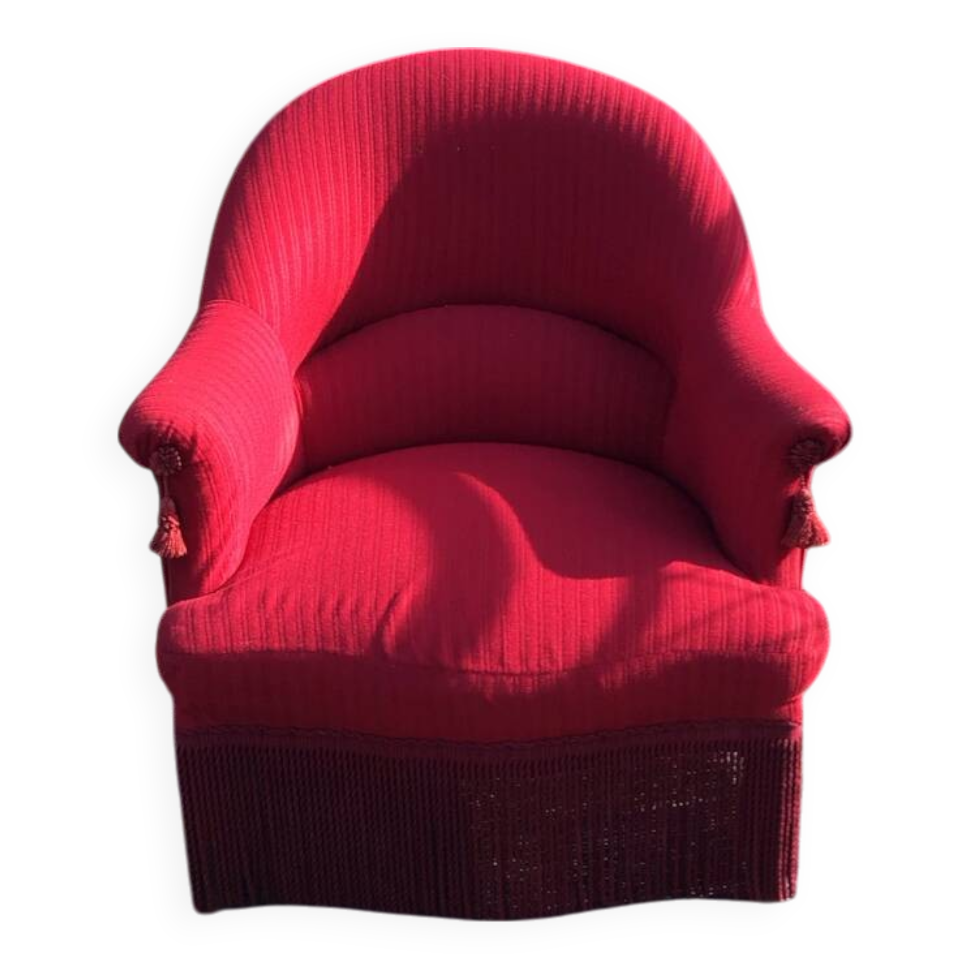 Red toad armchair