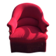 Red toad armchair