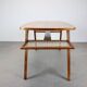 Mid-century Danish teak coffee table with magazine rack, Denmark 1960.