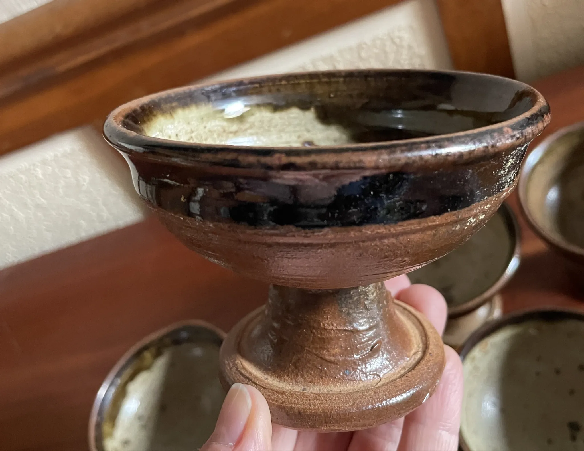 6 cups Pierre Digan in pyrite stoneware
