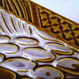 Dish Digoin fish relief 61cm khaki brown