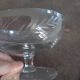 12 crystal champagne glasses engraved with a wheat stalk motif