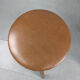 Mid-century brown leatherette stools