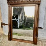 Rectangular mirror, wooden trumeau 120x139