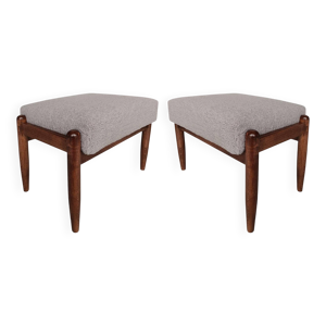 Set de deux tabourets - camel