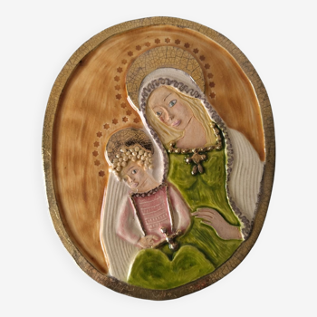 Ceramic Mithe espelt virgin with child Sant vicens