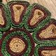 Vintage braided straw underside