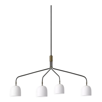 Gubi - 4-arm chandeliers, howard long, bronze, brass