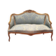 Wooden canapé, natural, formerly gilded in the Louis XV style.