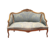 Canapé en bois, naturel, anciennement doré de style, Louis XV
