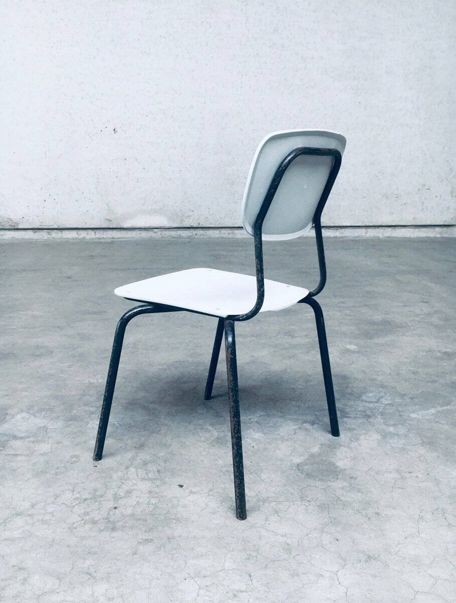 Industrial Dutch Stacking Chairs, 1960s, Set of 10