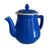 Blue ceramic teapot