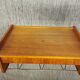 Scandinavian bedside wall shelf in teak
