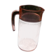 Pink glass pitcher jug