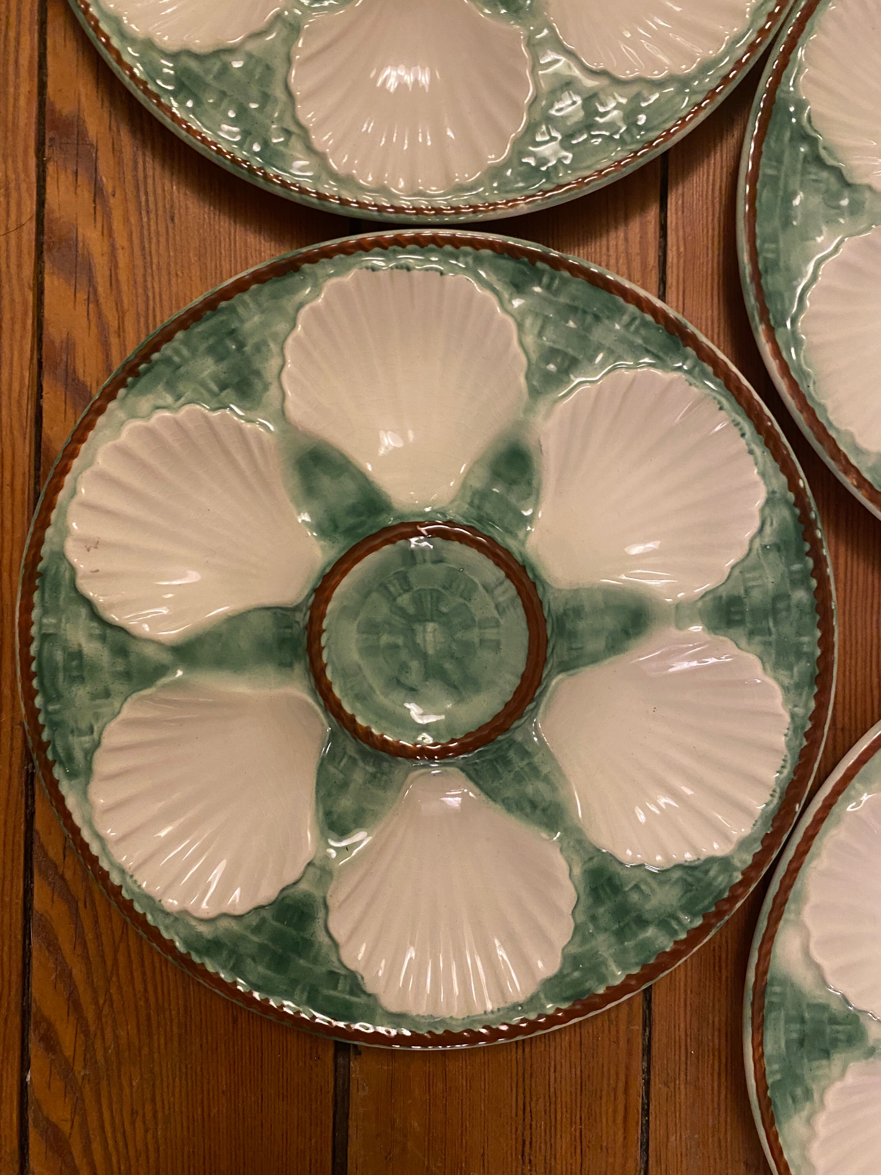 Set de 4 assiettes à huîtres Longchamp