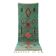 Bohémian green Berber hallway rug 75 x 280 cm