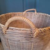 Vintage rattan basket