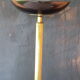 80s gold-plated brass halogen floor lamp