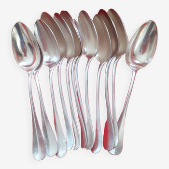 12 tablespoons in silver metal