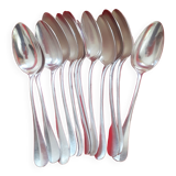 12 tablespoons in silver metal