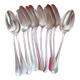 12 tablespoons in silver metal